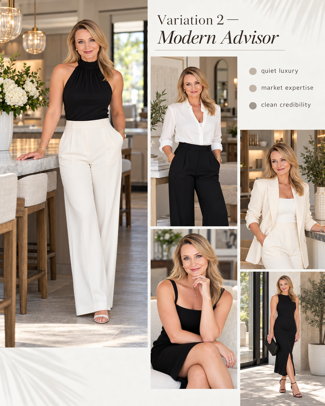 Brand direction board: Editorial Power Woman